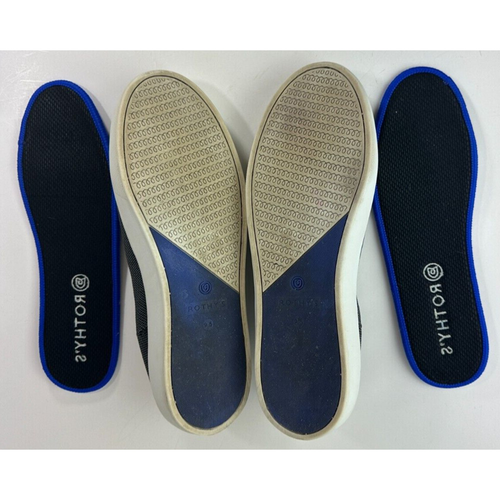*Read* Rothy’s The Original Slip On Sneaker Steel Gray & Blue Women’s Size 9.5 - Picture 5 of 16